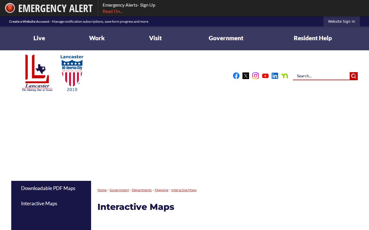 Lancaster street directory interactive GIS map source